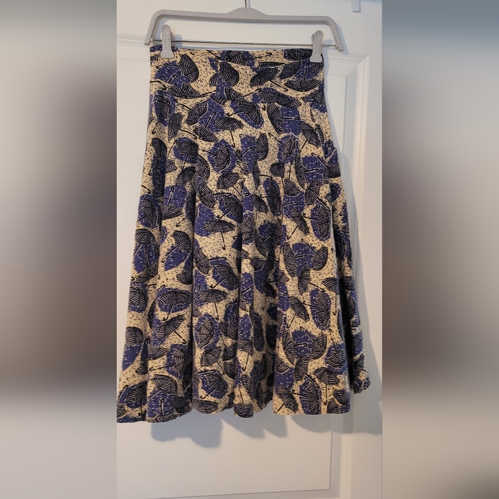 Effie's Heart Rainy Day Umbrella Print Skirt - Picture 4 of 11